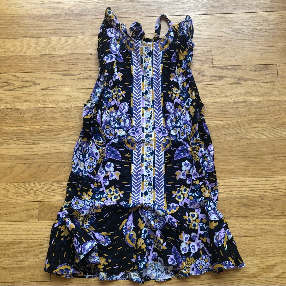 Free People Ruffle Sleeve Mini Dress / Tunic